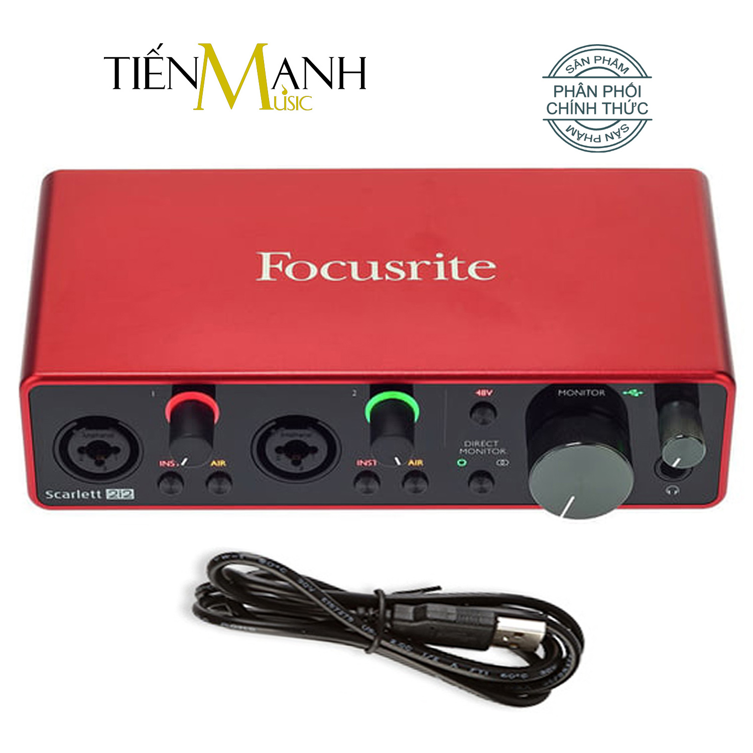 Focusrite Scarlett 2i2 Gen 3 Sound Card Âm Thanh - USB Audio Interface (3rd Generation - Gen3)